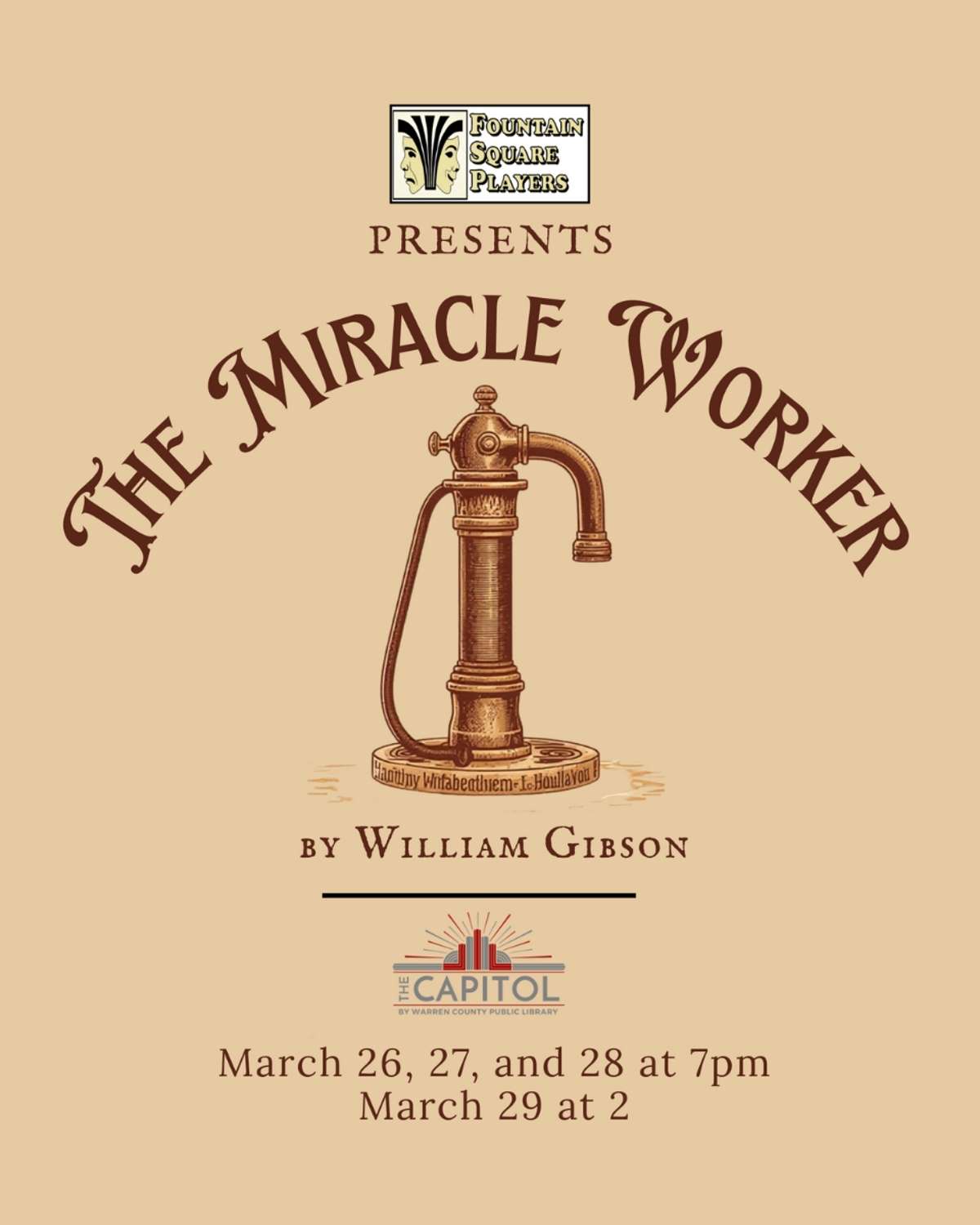 Fountain Square Players Present: The Miracle Worker