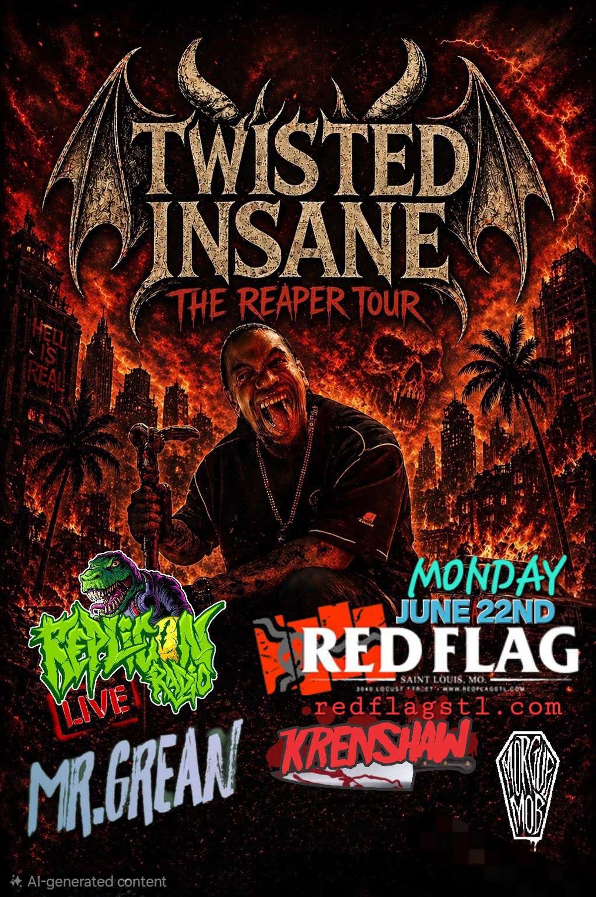 TWISTED INSANE Tickets | Saint Louis, MO | Red Flag