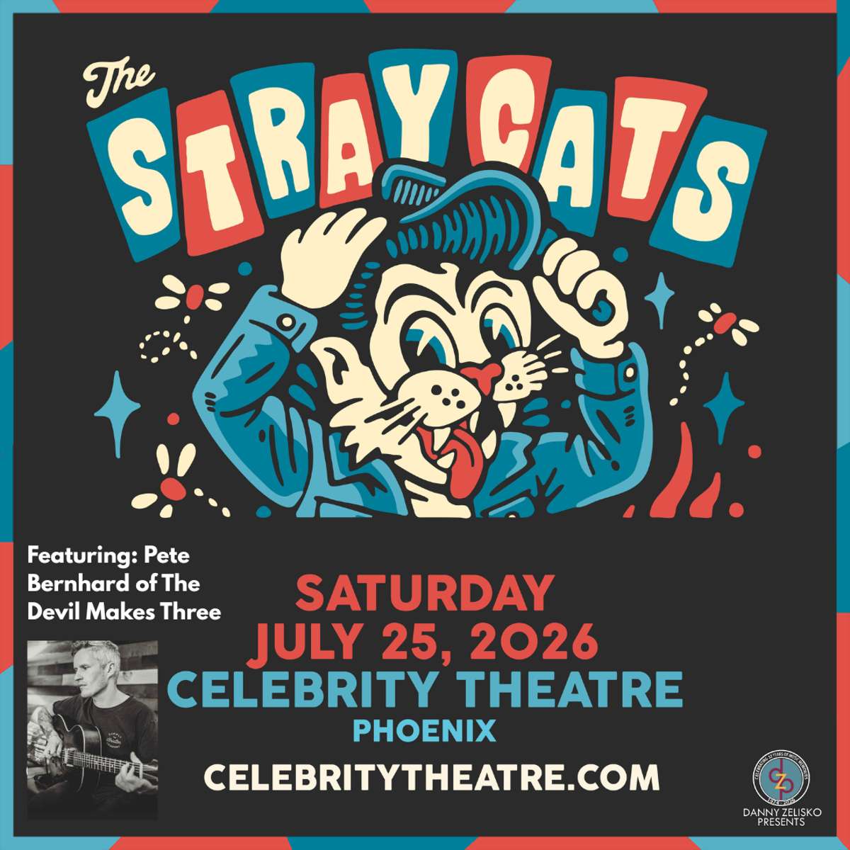 THE STRAY CATS W/ SUPPORT PETE BERNHARD OF THE DEVIL MAKES THREE
