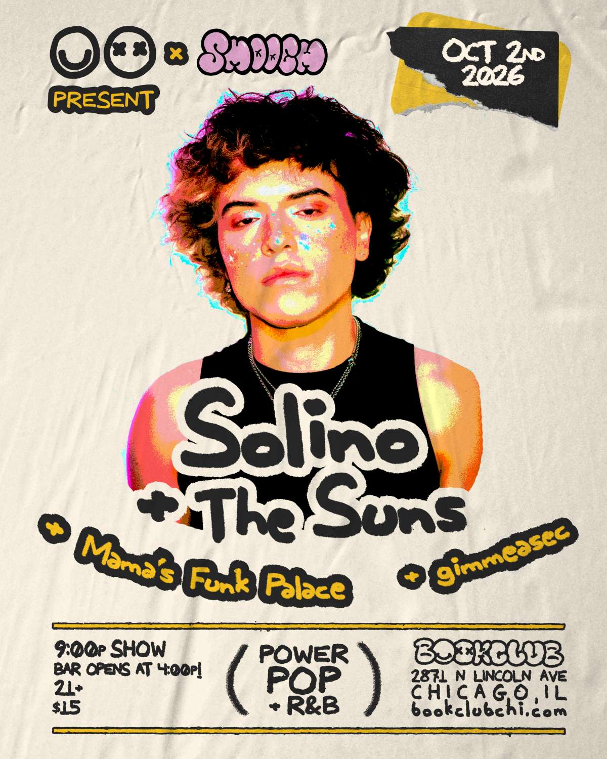 Solino and The Suns + Mama's Funk Palace + gimmeasec