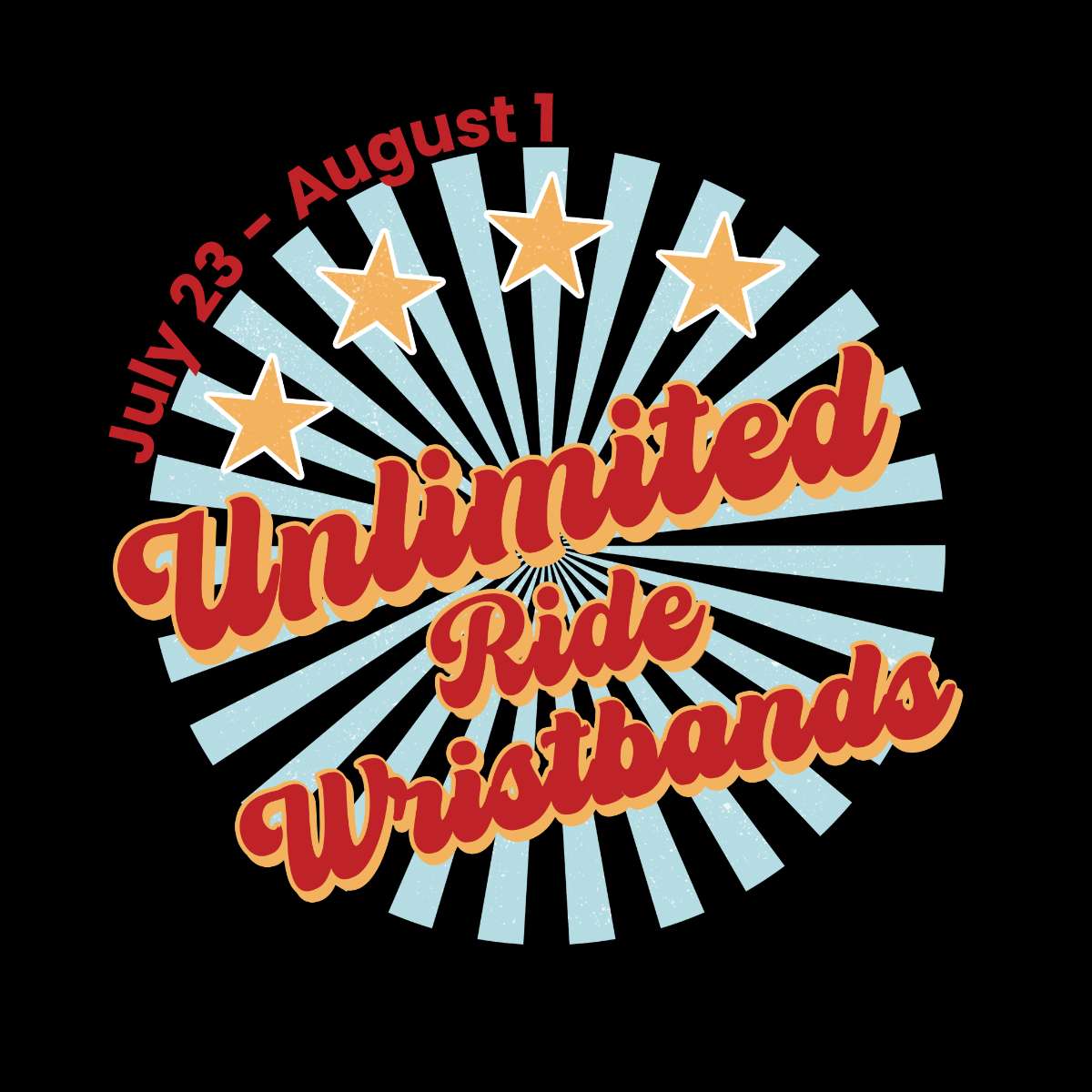 Delaware State Fair ANY DAY UNLIMITED RIDE WRISTBANDS