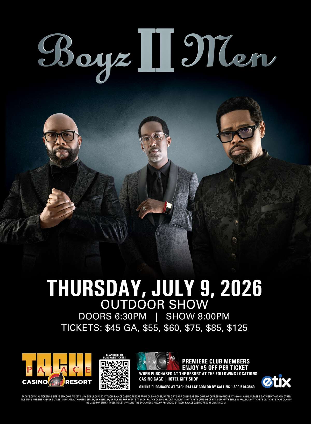 Boyz II Men Tickets | Lemoore, CA | Tachi Palace Casino Resort