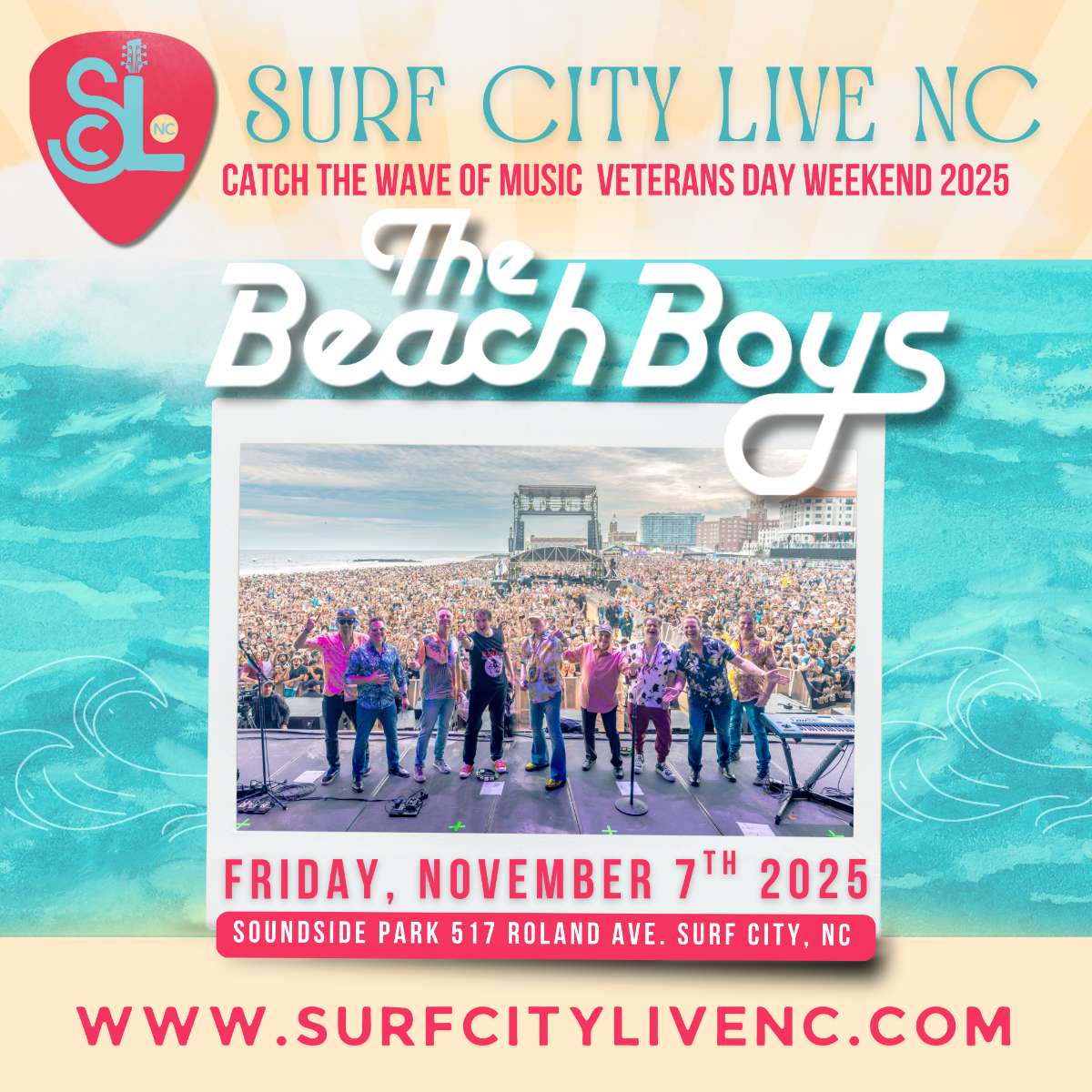 🎶 SURF CITY LIVE NC presents FRIDAY NIGHT WITH THE BEACH BOYS! 🎶
