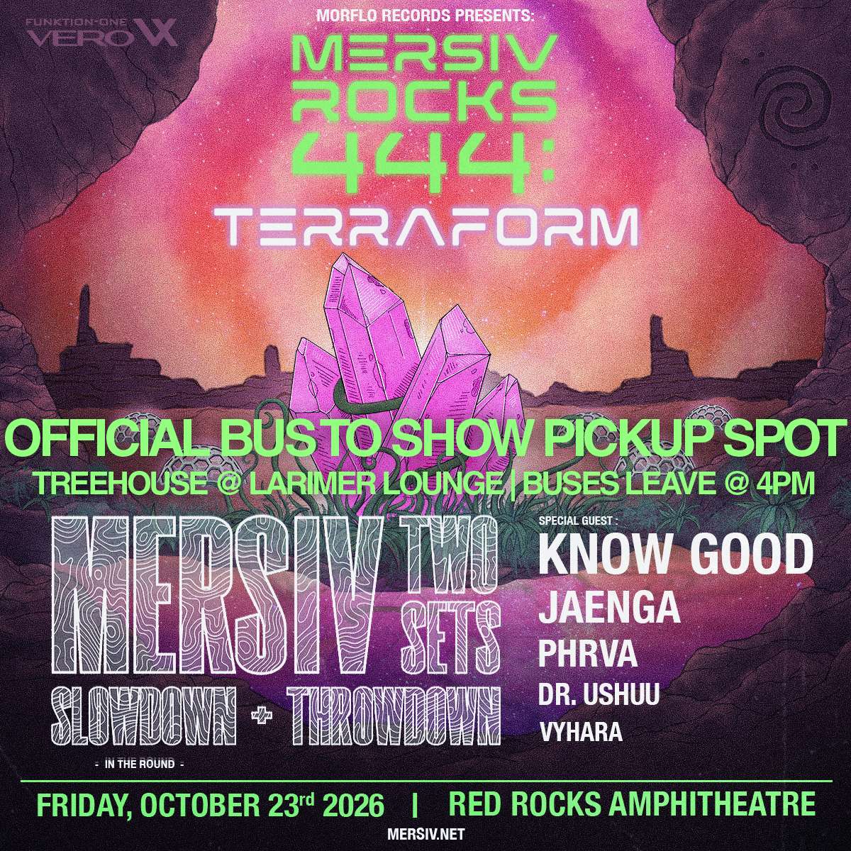 Mersiv Bus To Show Pickup Spot (FREE EVENT)