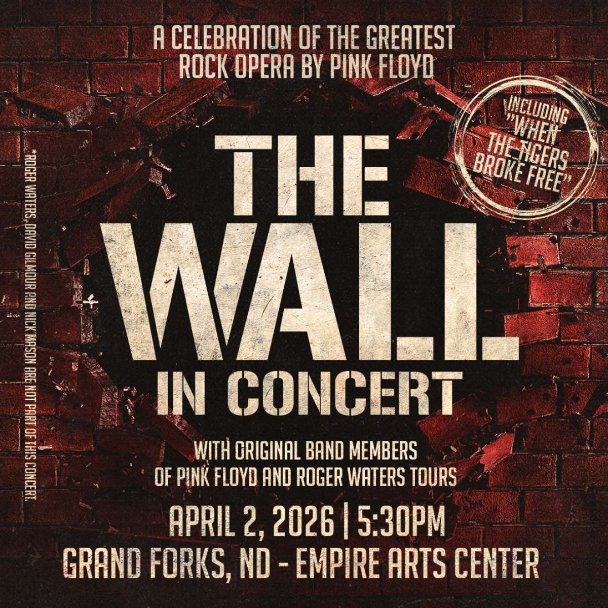 The Wall in Concert Tickets | Grand Forks, ND | Empire Arts Center