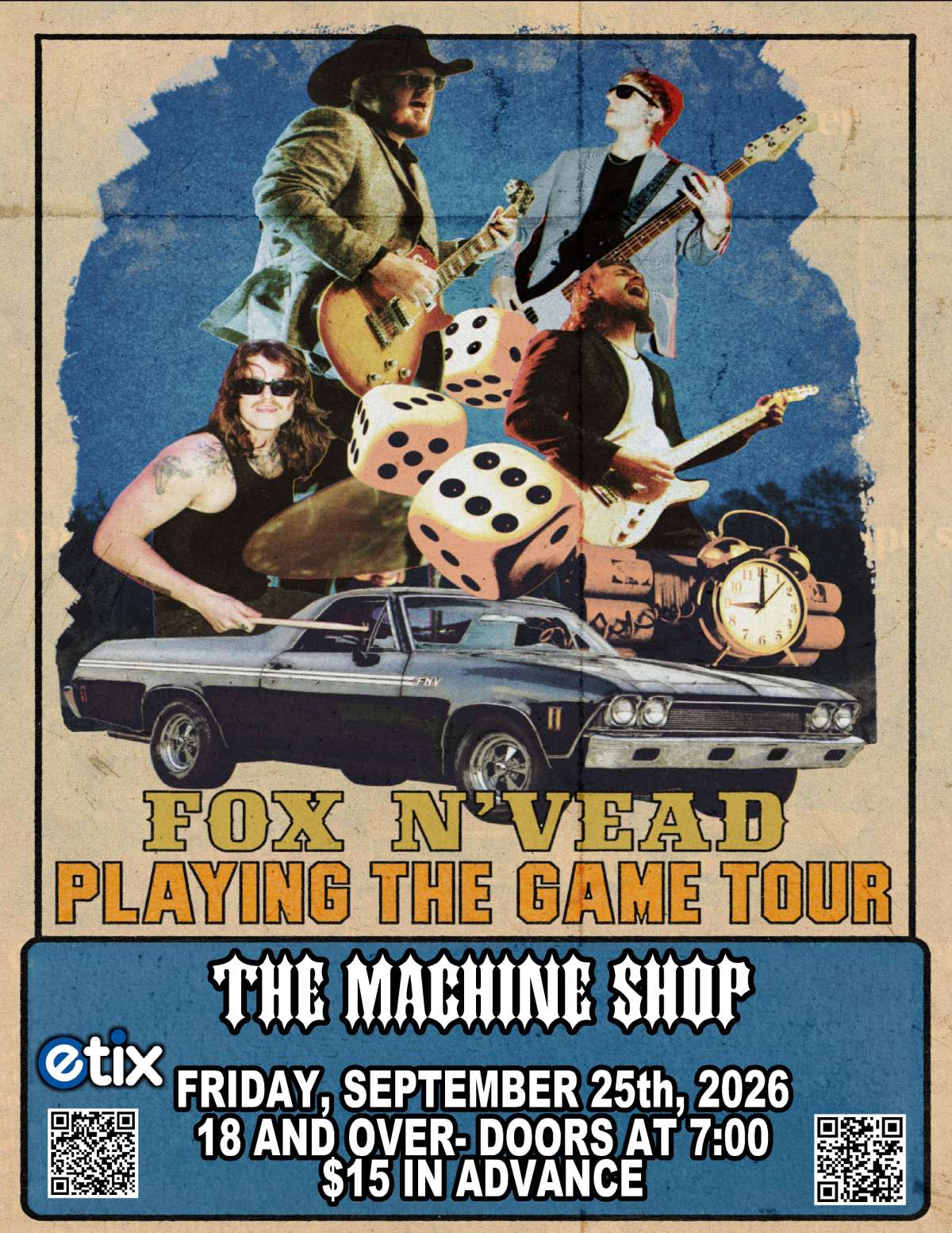 FOX N' VEAD-18+ Tickets | Flint, MI | The Machine Shop
