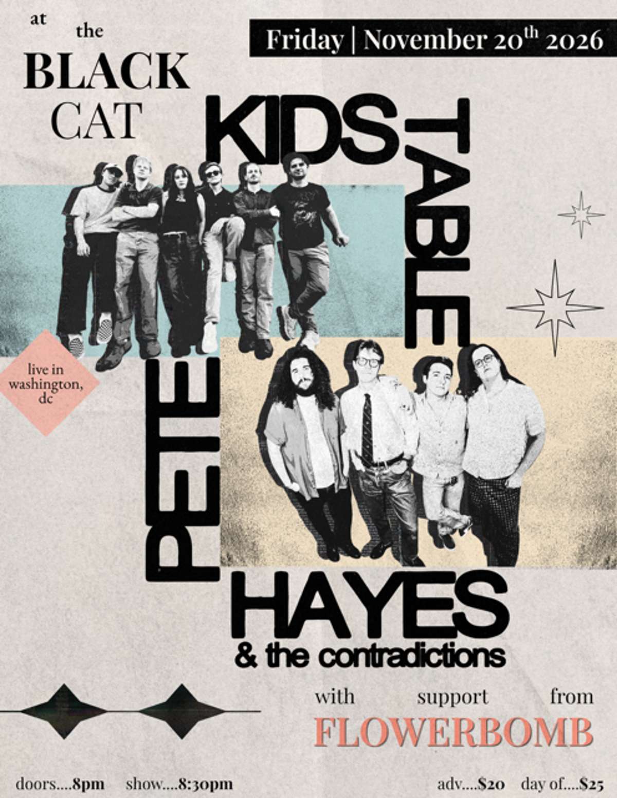 Kids Table, Pete Hayes & The Contradictions, Flowerbomb