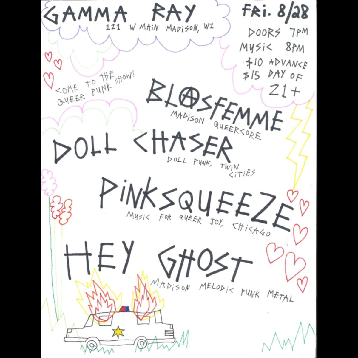 Blasfemme // Doll Chaser // Pink Squeeze // Hey Ghost