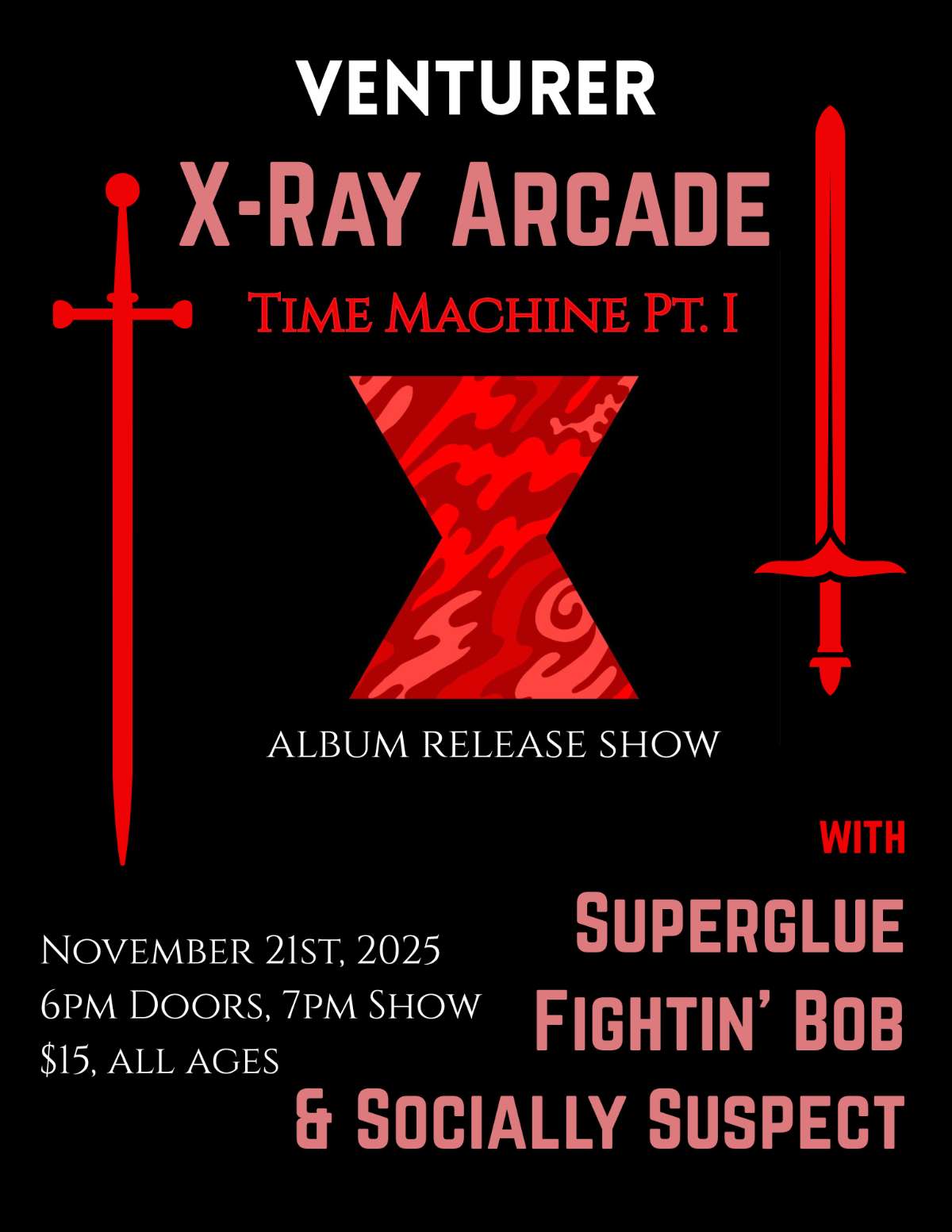 VENTURER TIME MACHINE PT. 1 ALBUM RELEASE SHOW W/ SUPERGLUE