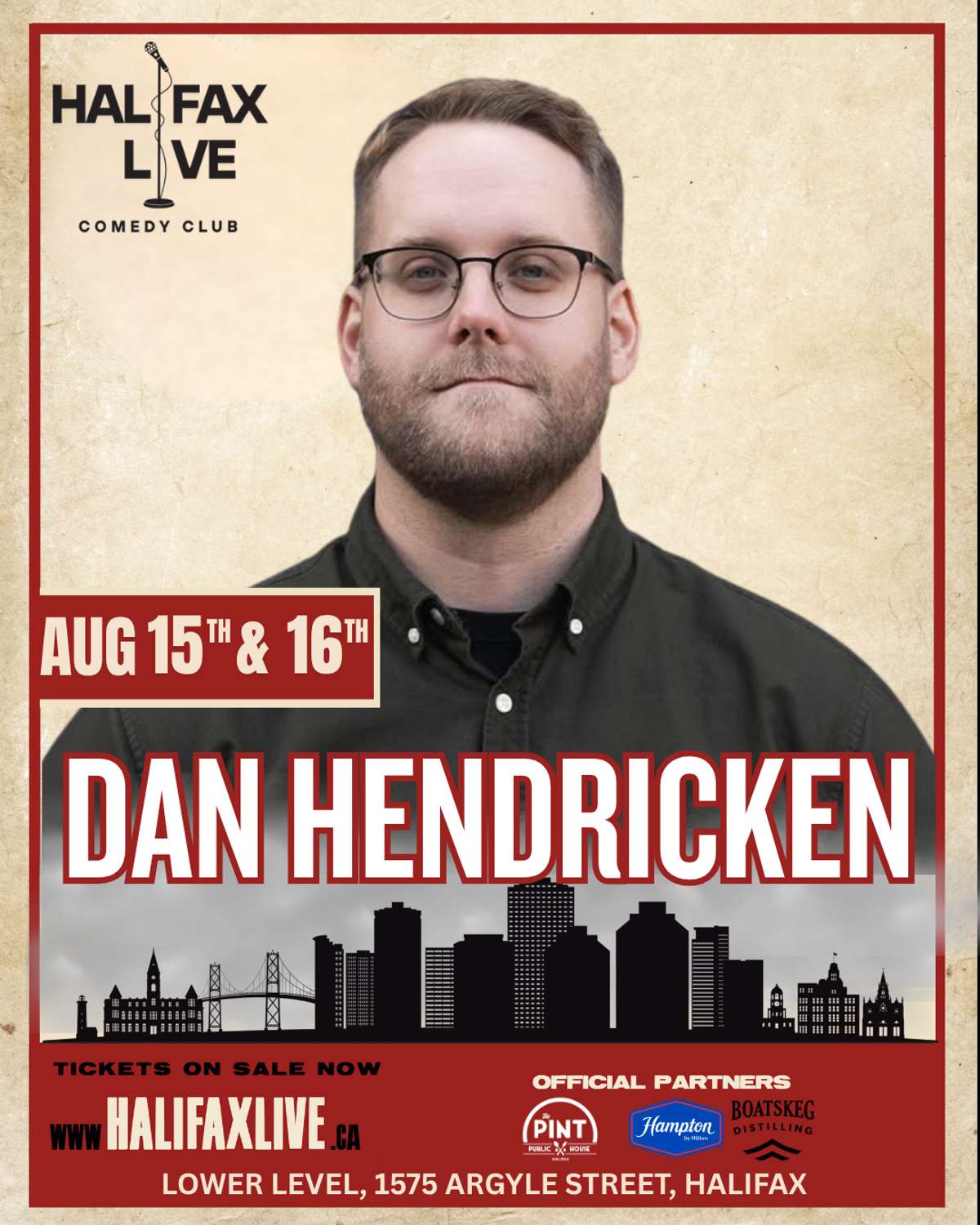 An Evening of Comedy with Dan Hendricken Live at Halifax Live Comedy Club