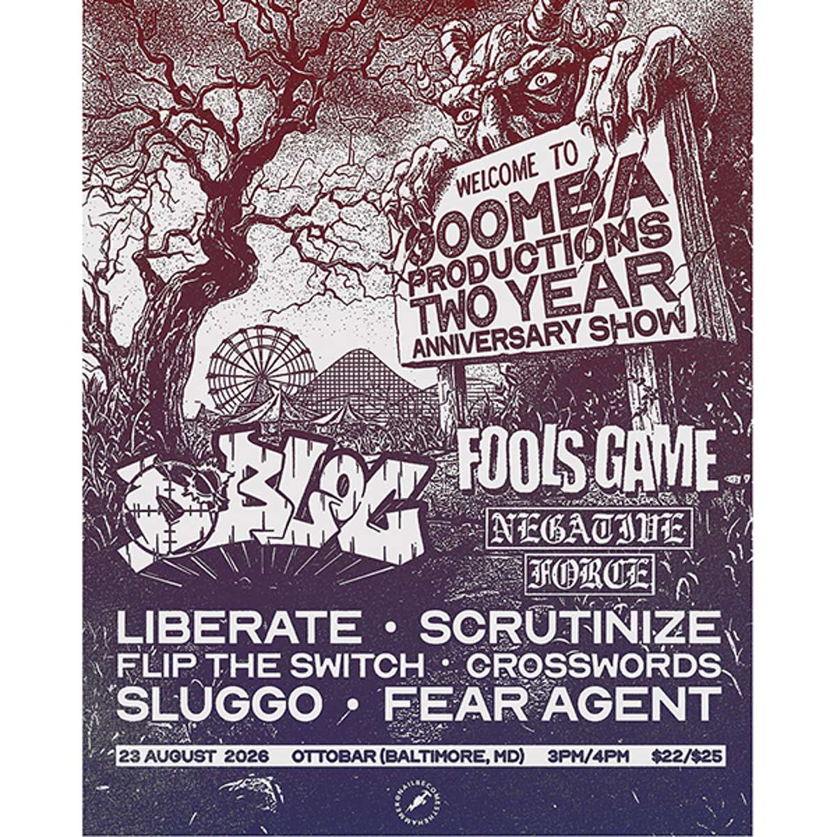D-Bloc, Fools Game, Negative Force, Liberate, Scruntinize, Flip the Switch, Crosswords, Sluggo, Fear