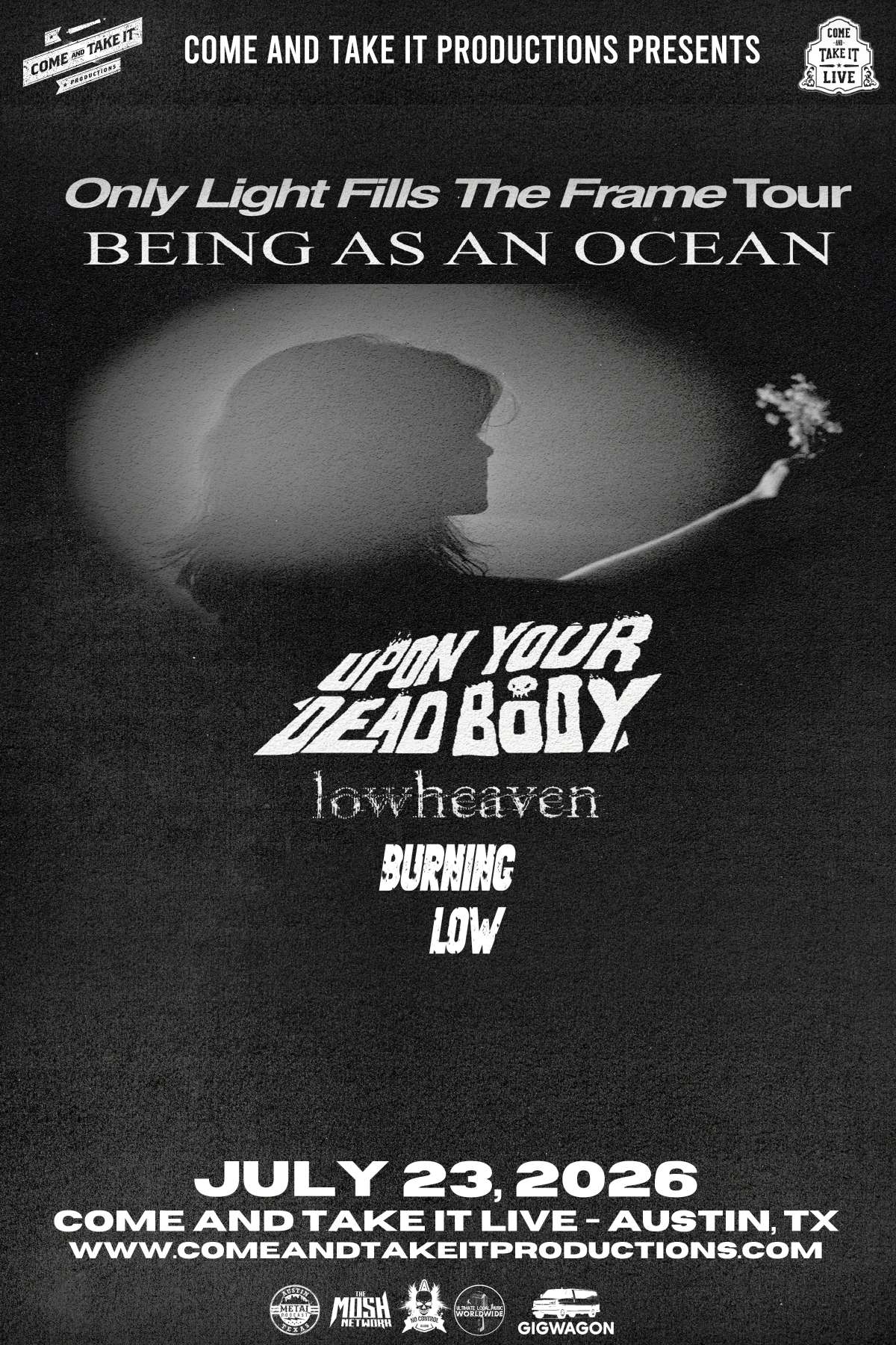 BEING AS AN OCEAN: Only Light Fills the Frame Tour