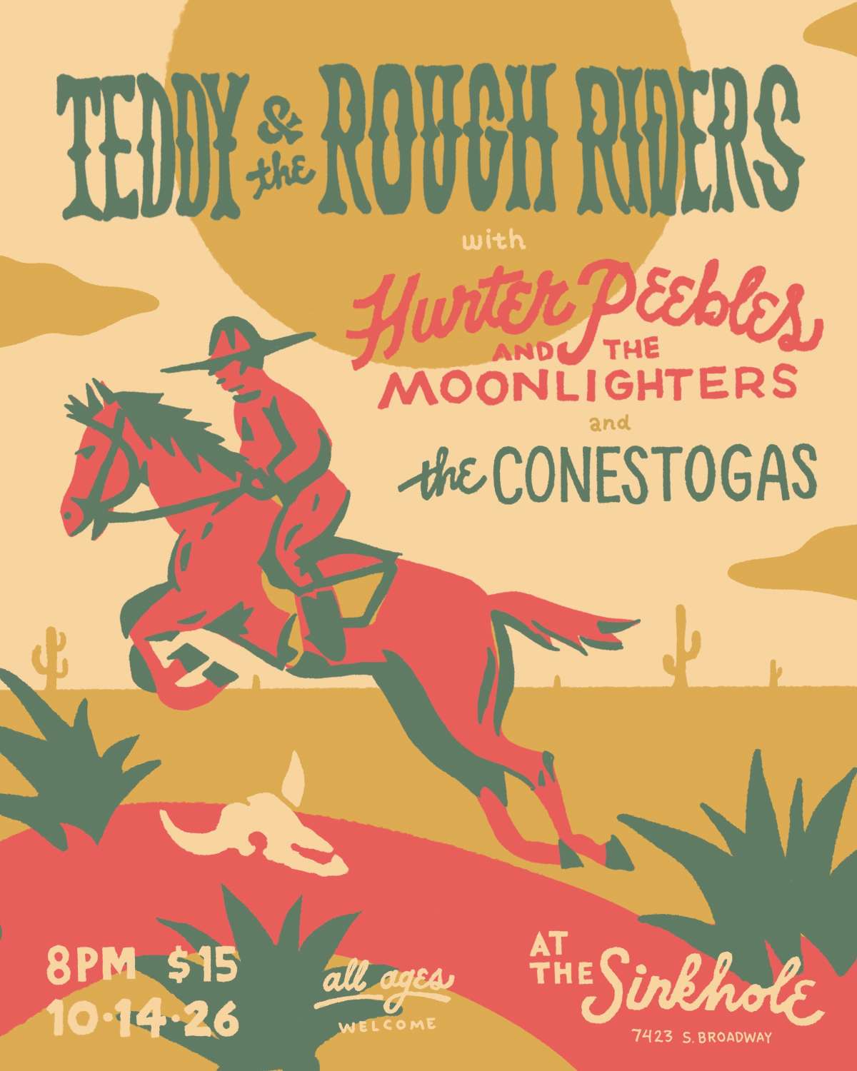 Teddy and the Rough Riders w/ Hunter Peebles & the Moonlighters, the Conestogas