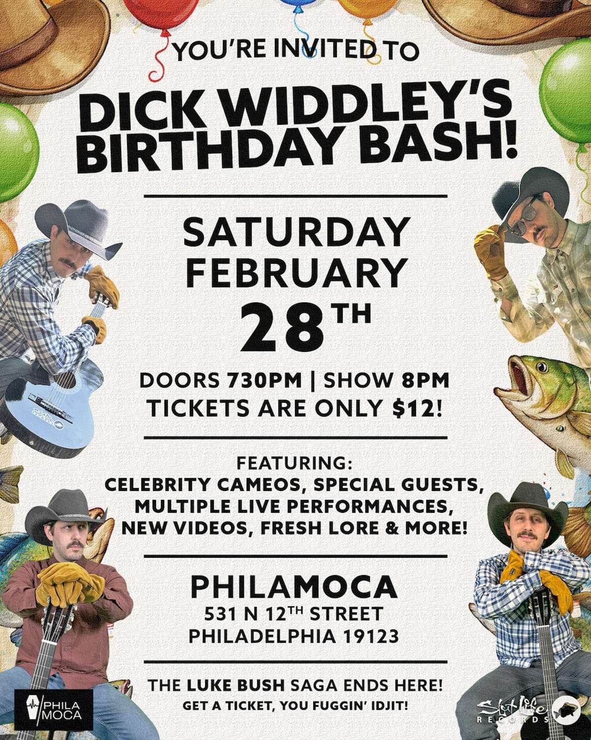 Dick Widdley's Birthday Bash! Tickets | Philadelphia, PA | PhilaMOCA