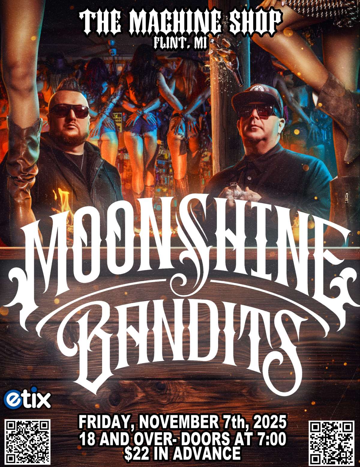 MOONSHINE BANDITS-18+ Tickets | Flint, MI | The Machine Shop