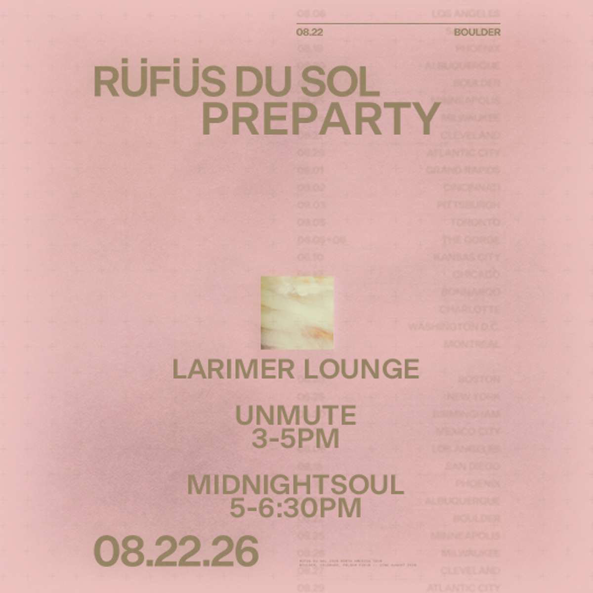 Rüfüs Du Sol Pre-Party (FREE EVENT)