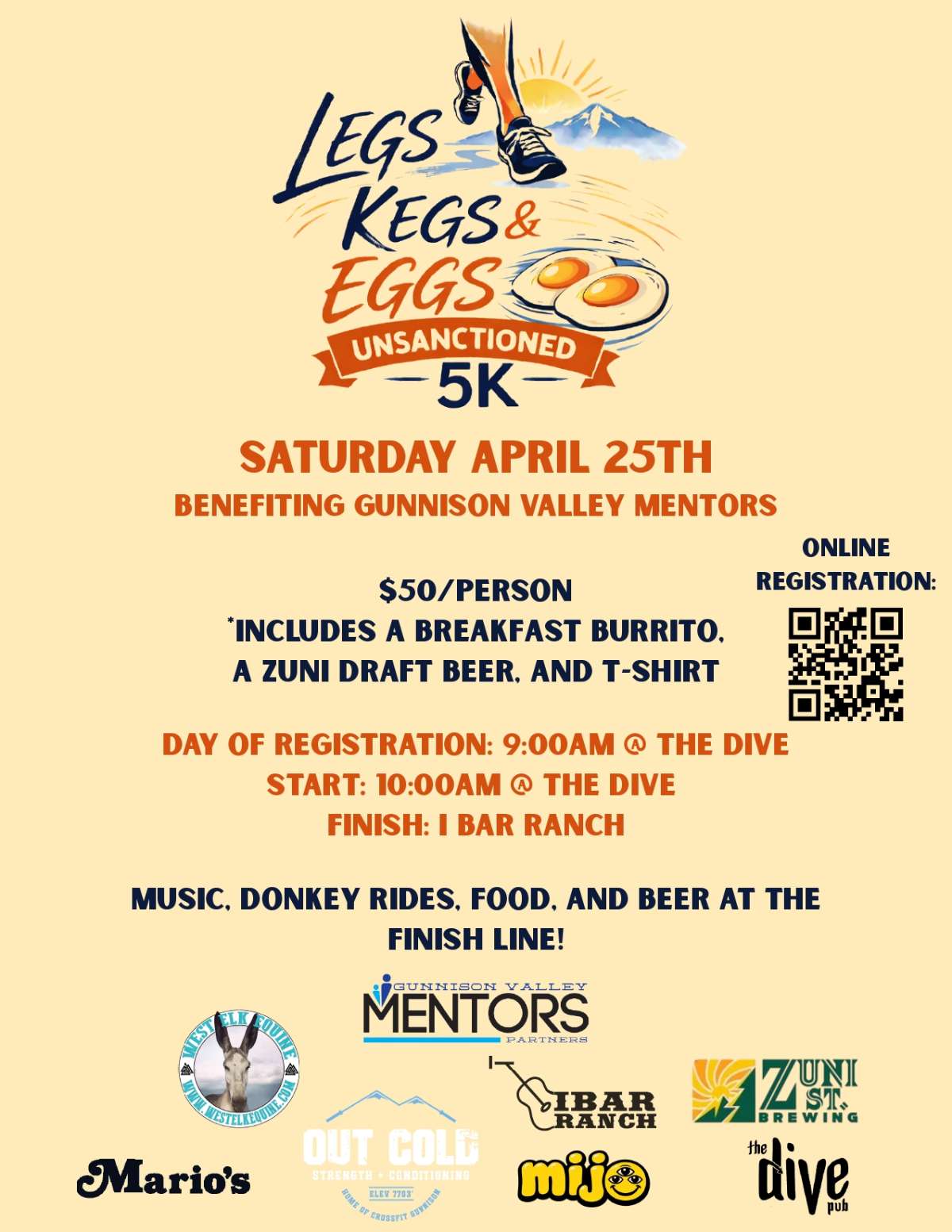 Legs, Kegs, & Eggs Unsanctioned 5K