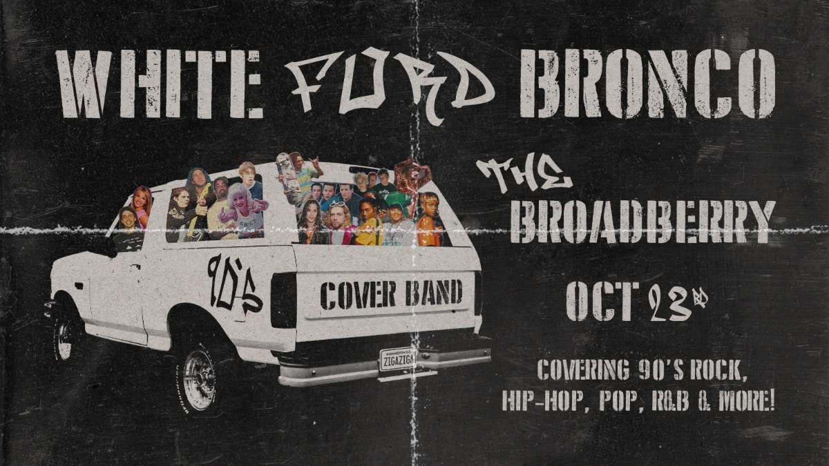 White Ford Bronco