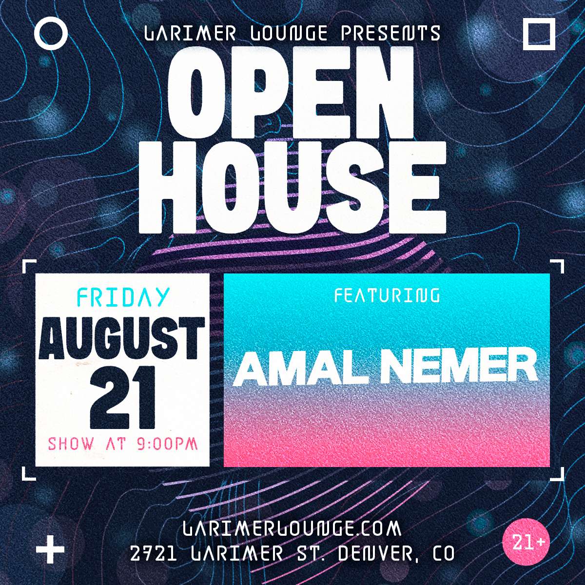 Open House feat. Amal Nemer w/ Crisco + CYZZ