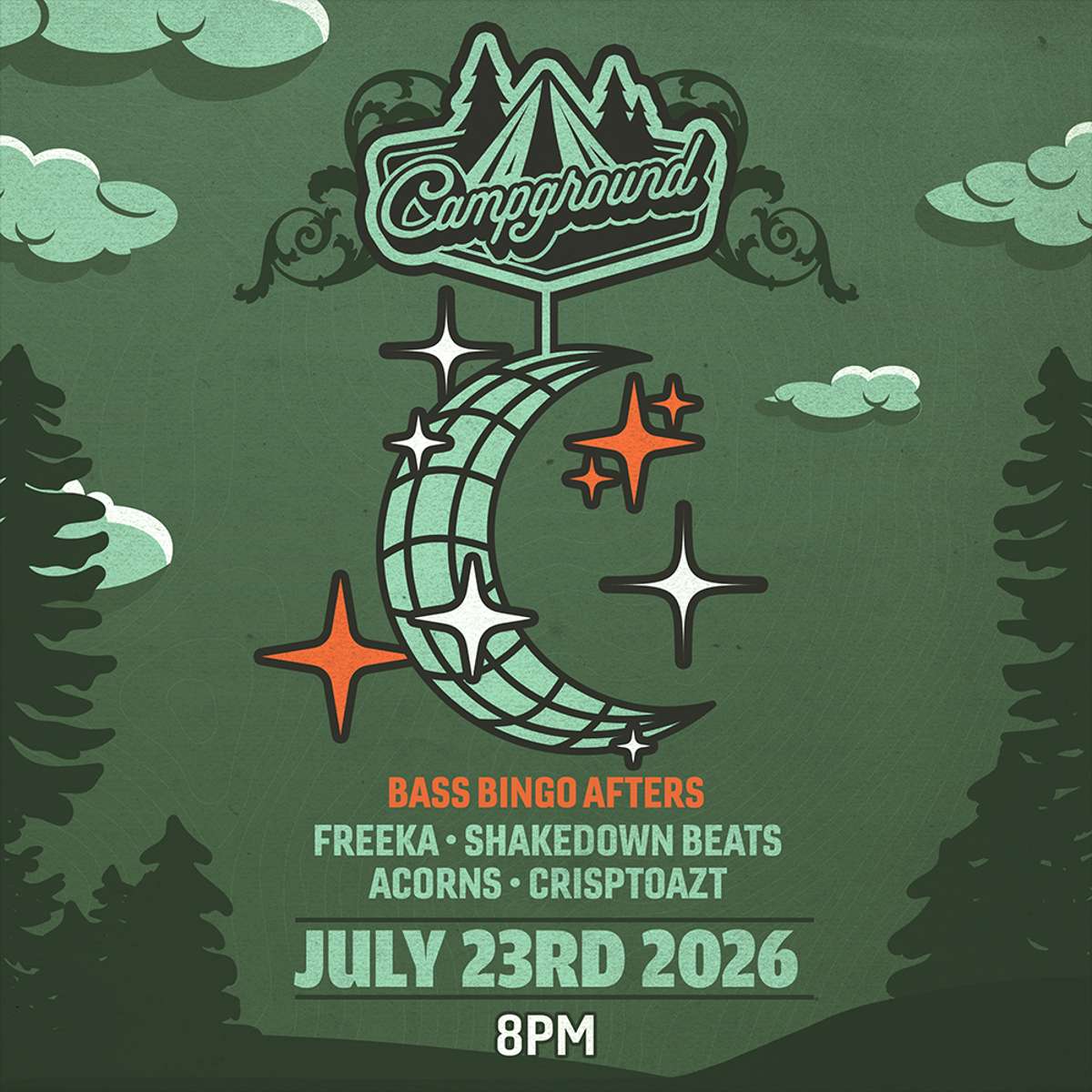 Campground - BASS BINGO AFTERS - Freeka, Shakedown Beats, Acorns, & Crisptoazt 360 Set (FREE SHOW)
