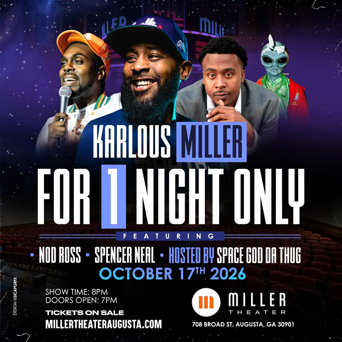 Karlous Miller and Friends MEET AND GREET ADD ON