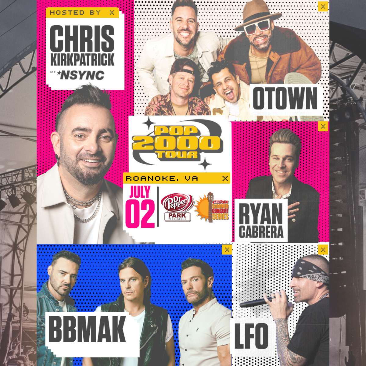 Pop2000 Tour at Dr Pepper Park featuring Chris Kirkpatrick of