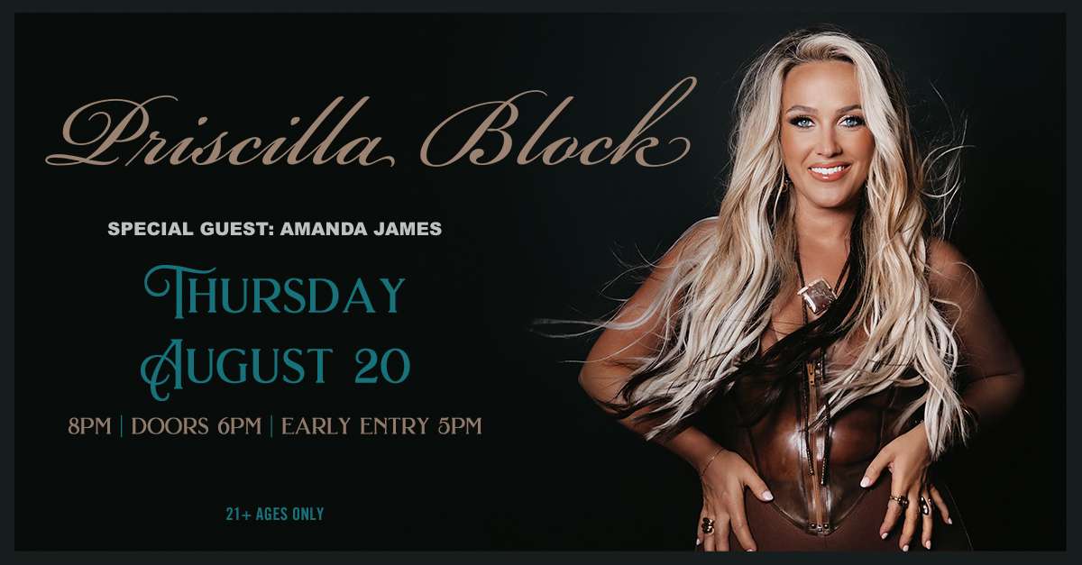 Priscilla Block Tickets | Warrendale, PA | Jergels Rhythm Grille *