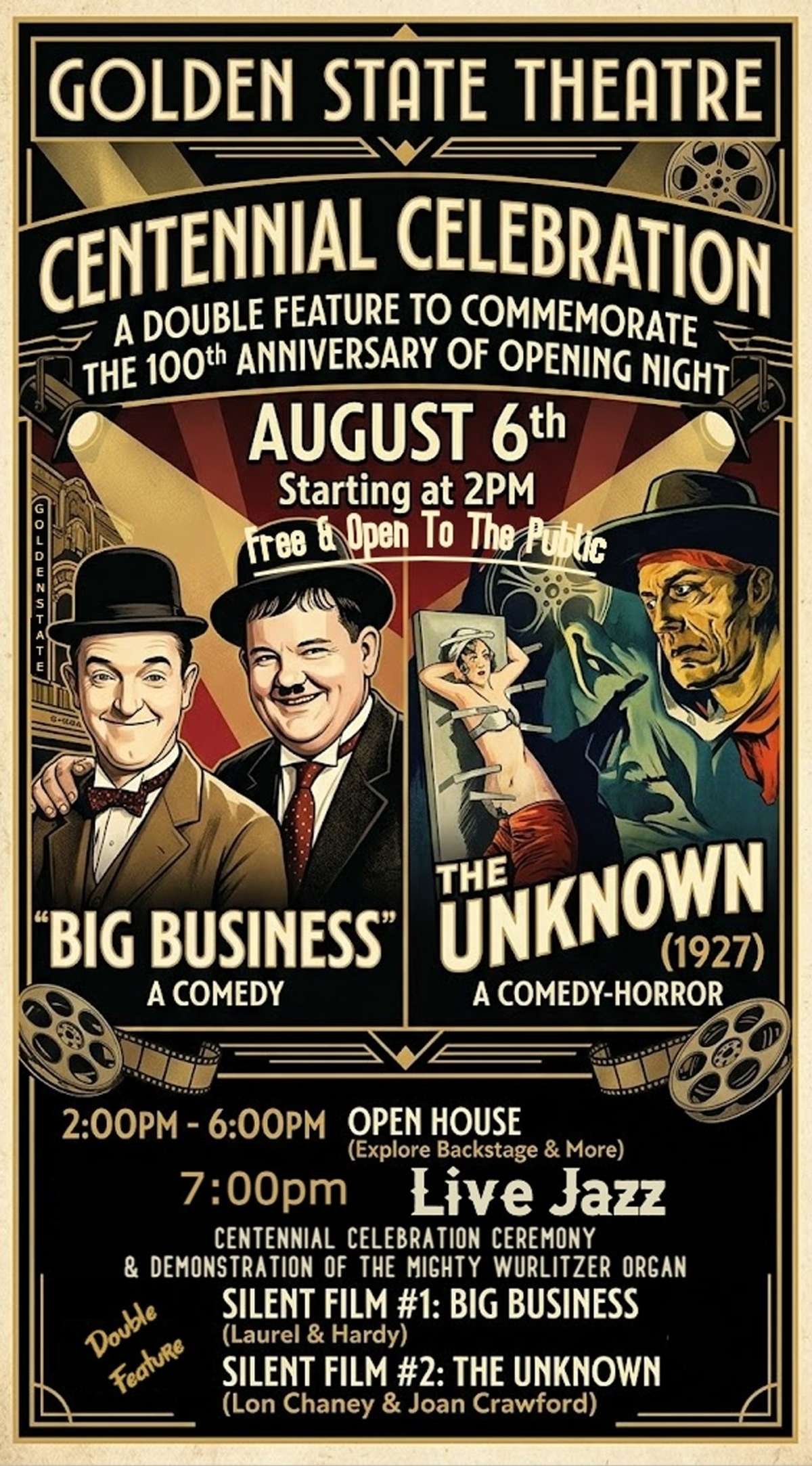 Centennial Celebration: A Double Feature to Commemorate the 100th Anniversity of Opening Night