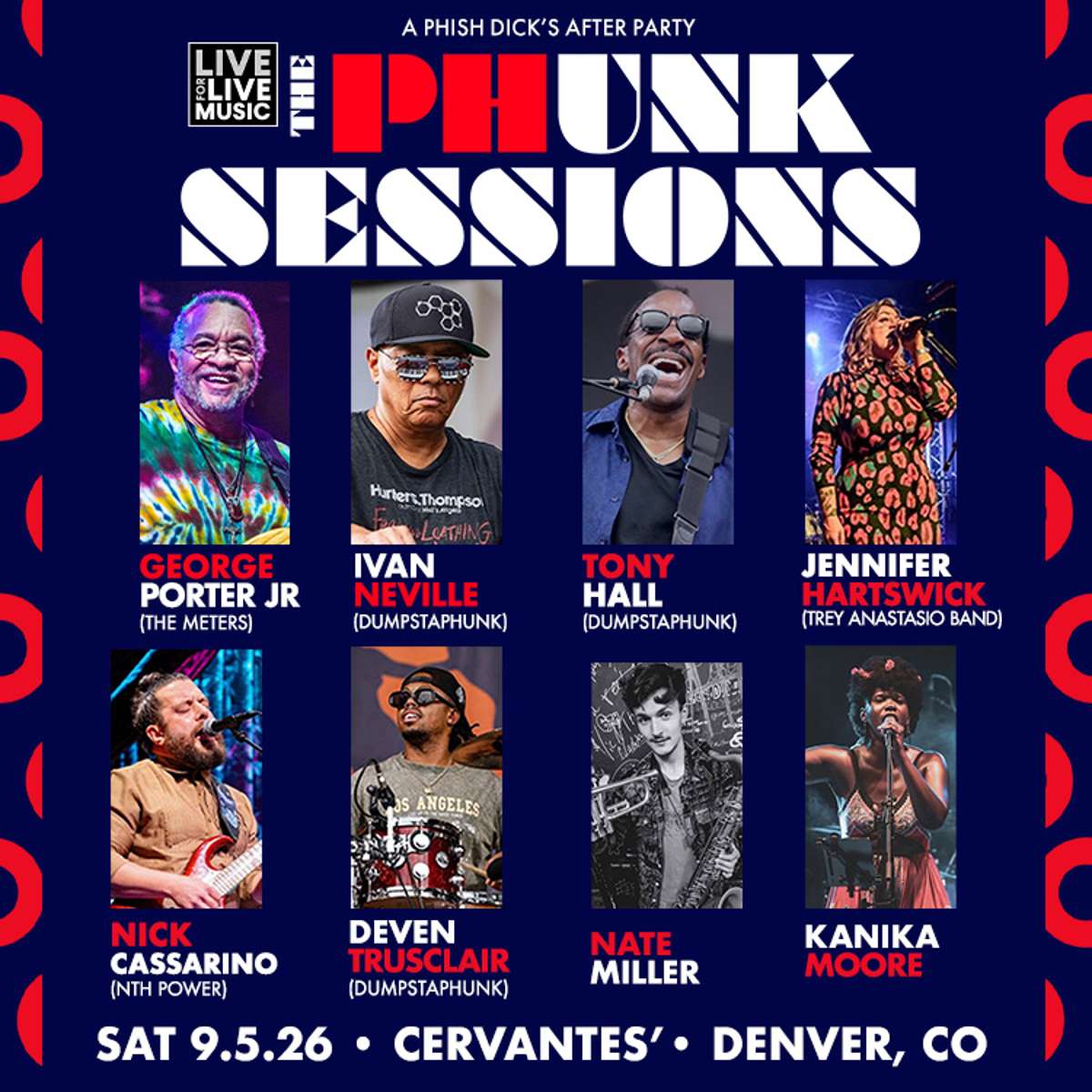 The Phunk Sessions Ft. George Porter Jr, Ivan Neville, Tony Hall, Jennifer Hartswick & More - Phish 