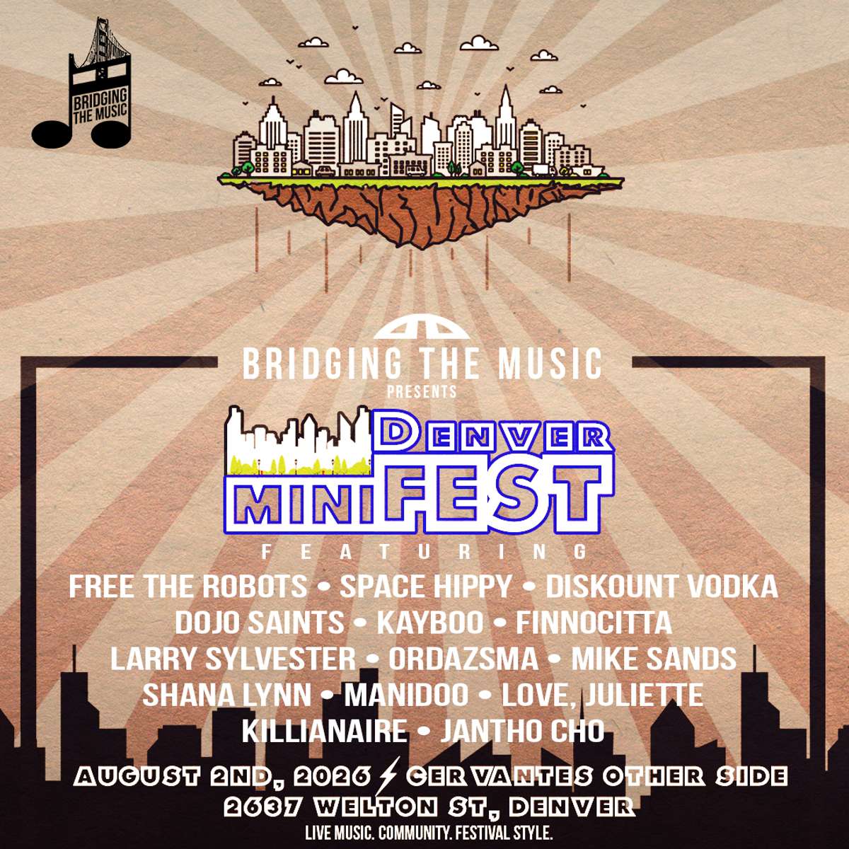 Denver miniFEST: An Evening of Music, Art & Community in a Festival-style Atmosphere!