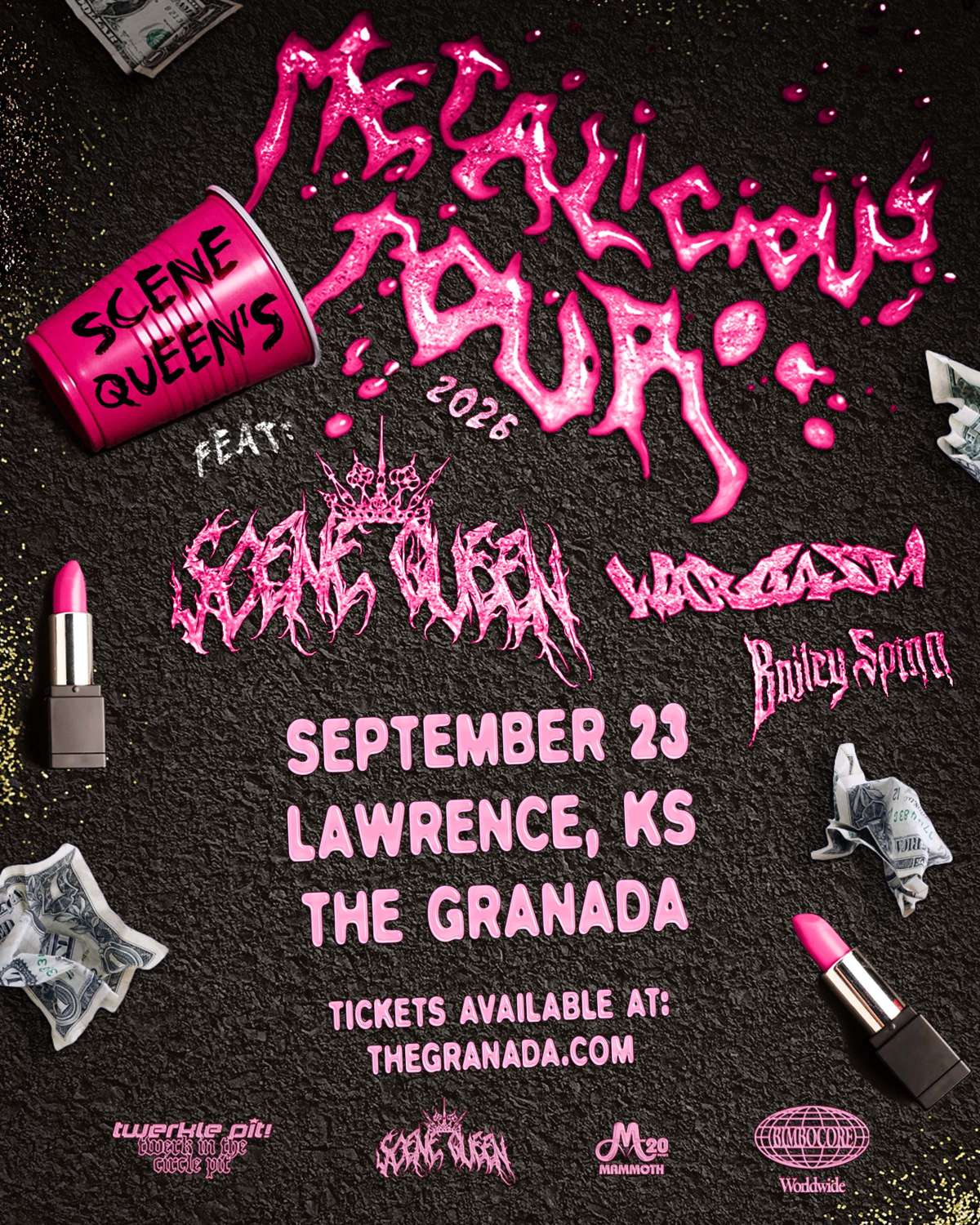 Scene Queen: METALICIOUS Tickets | Lawrence, KS | The Granada