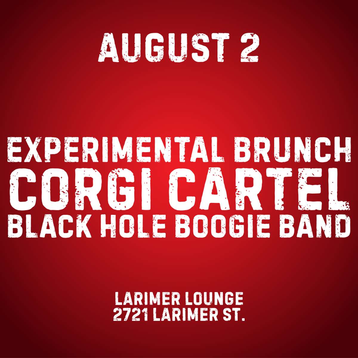Experimental Brunch w/ Corgi Cartel + Black Hole Boogie Band