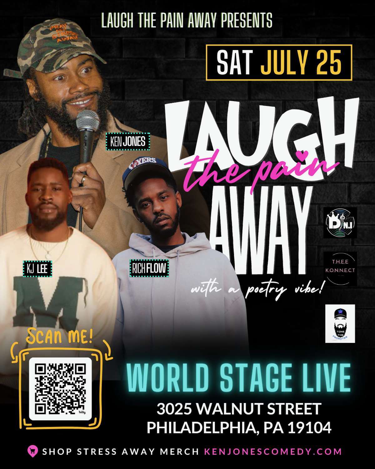 Laugh The Pain Away Show w/ KJ Lee & Rich Flow| Hosted by Ken Jones
