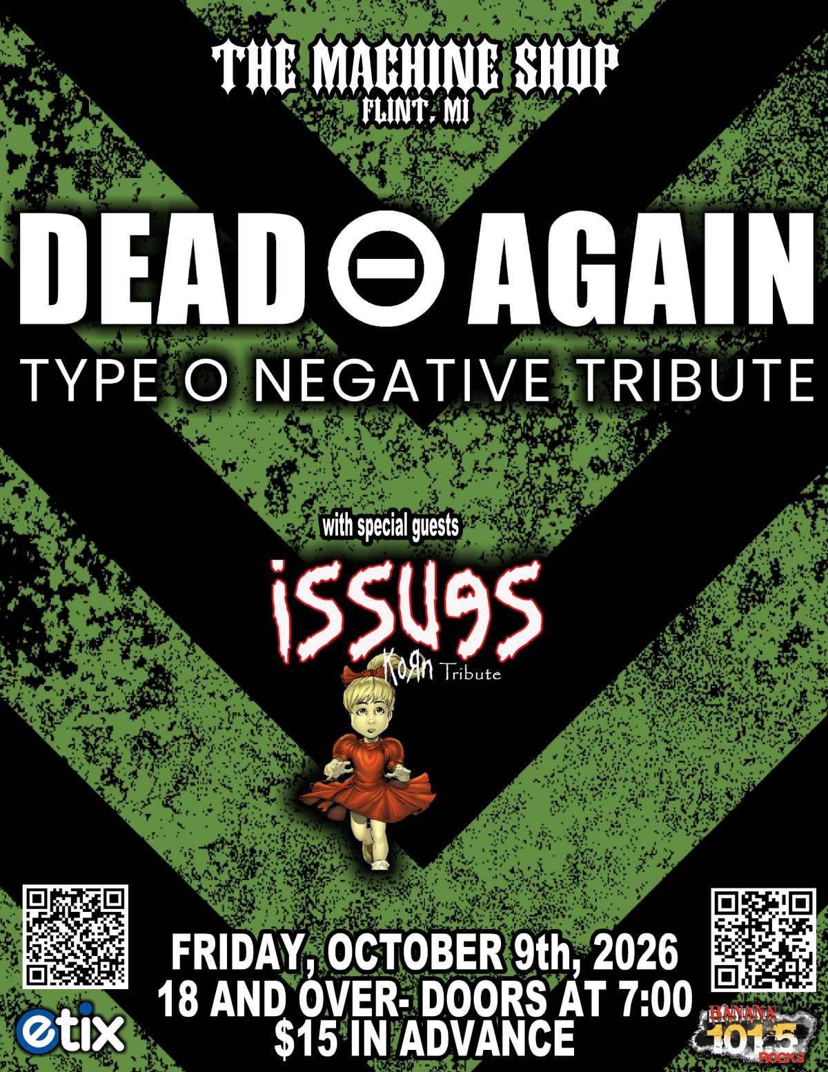 DEAD AGAIN-Tribute to TYPE O NEGATIVE -18+