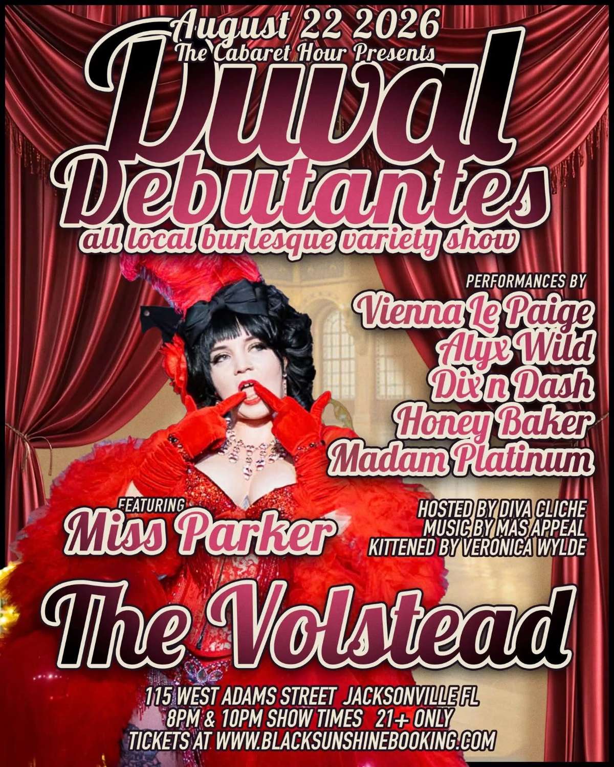 THE CABARET HOUR: DUVAL DEBUTANTS - ALL LOCAL BURLESQUE SHOW  *10PM Performance*