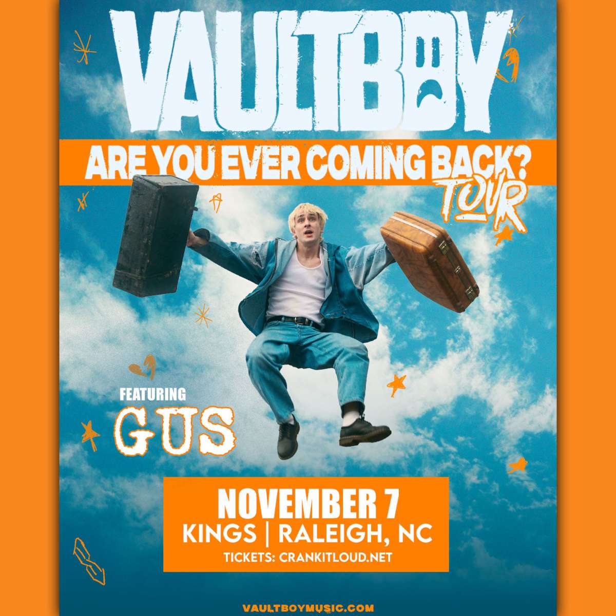 vaultboy - 'Are You Ever Coming Back' Tour