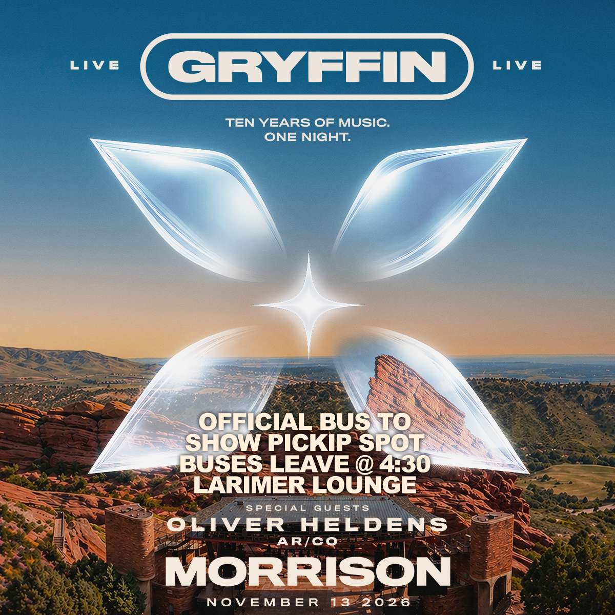 Gryffin Bus To Show Pickup Spot (FREE EVENT)