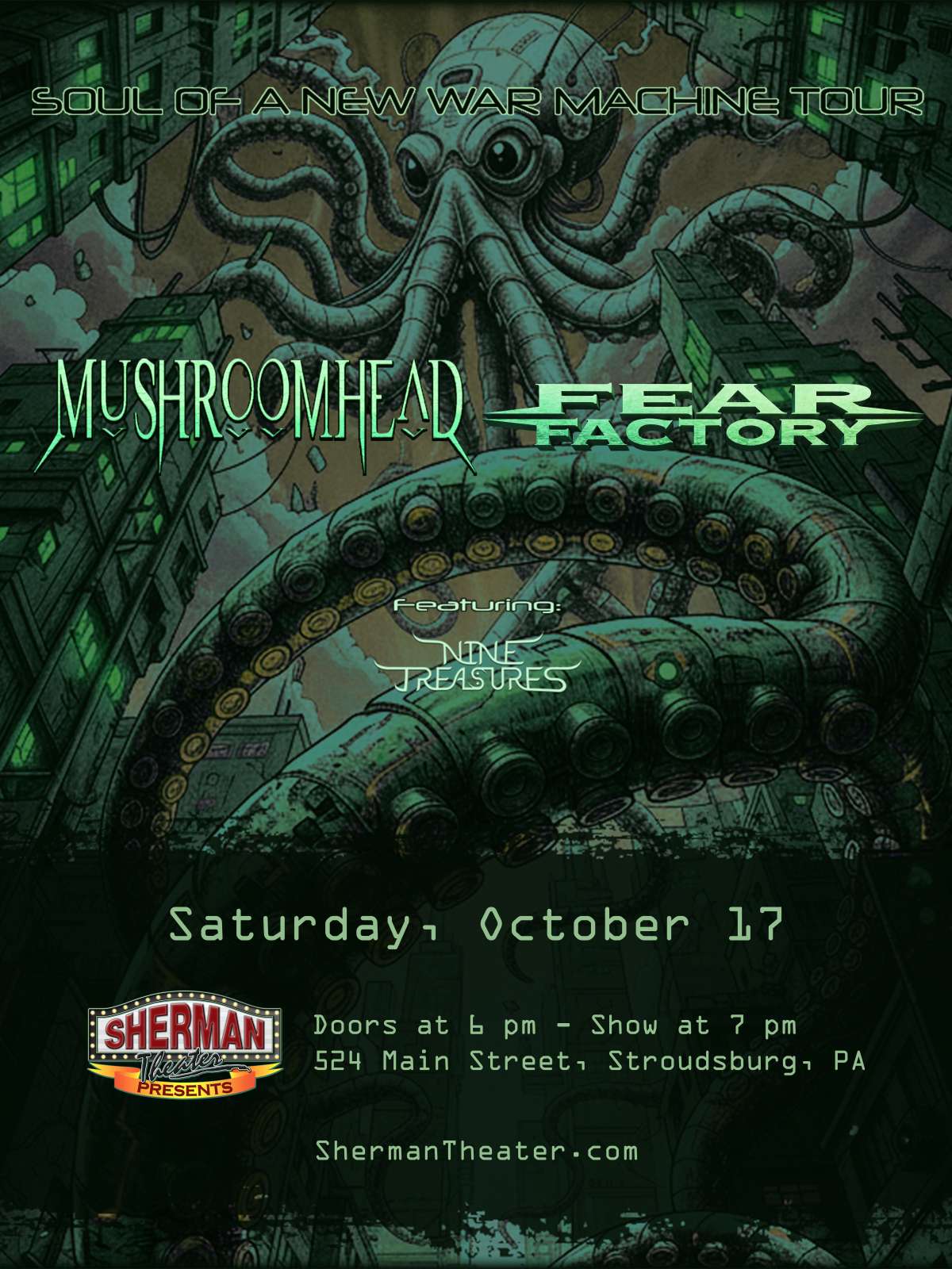 MUSHROOMHEAD / FEAR FACTORY with guests NINE TREASURES