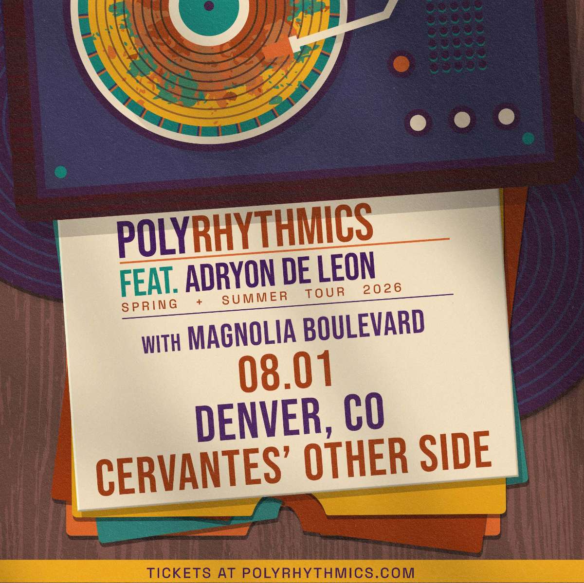 Polyrhythmics ft. Adryon de León w/ Magnolia Boulevard Tickets