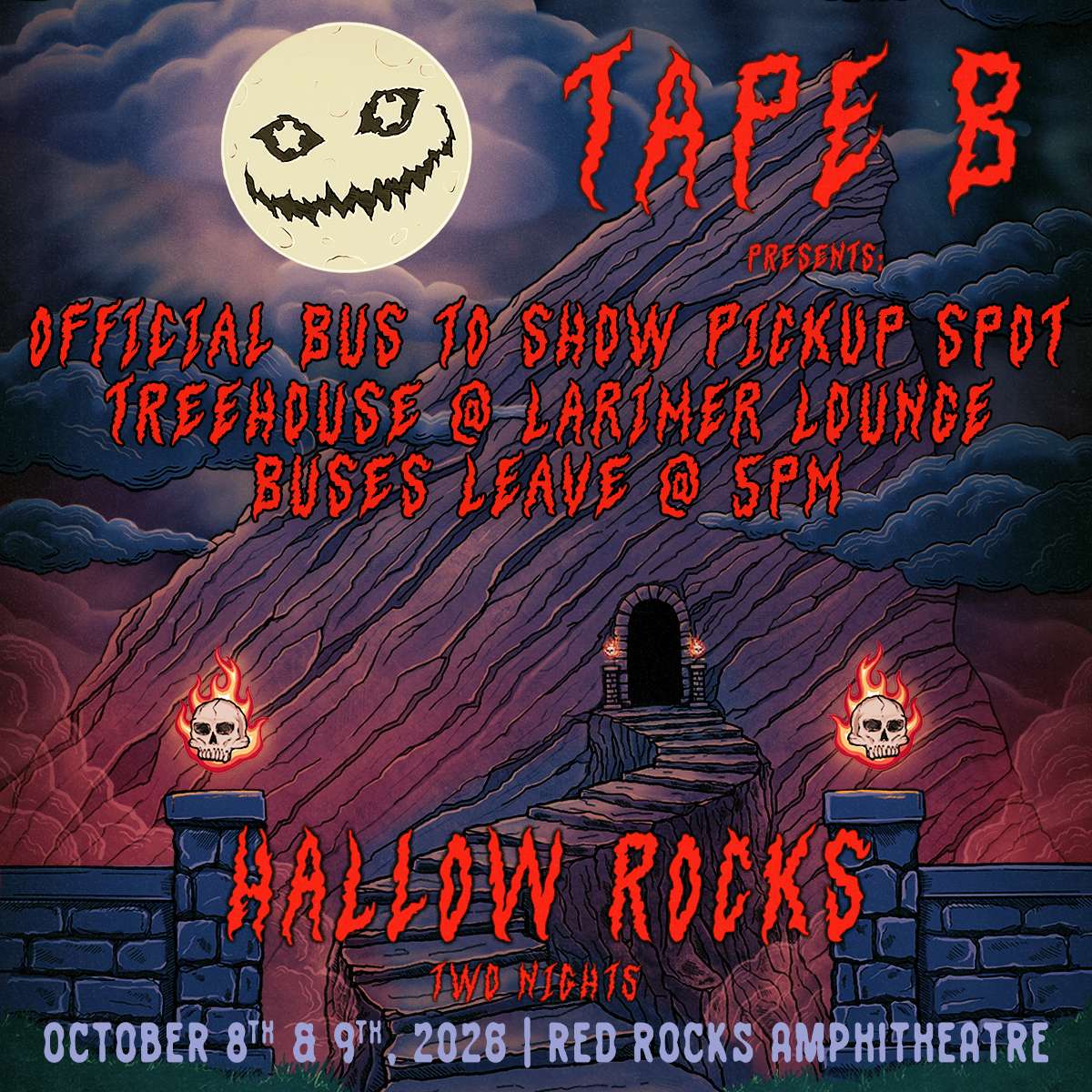 Tape B Bus To Show Pickup Spot (FREE EVENT)