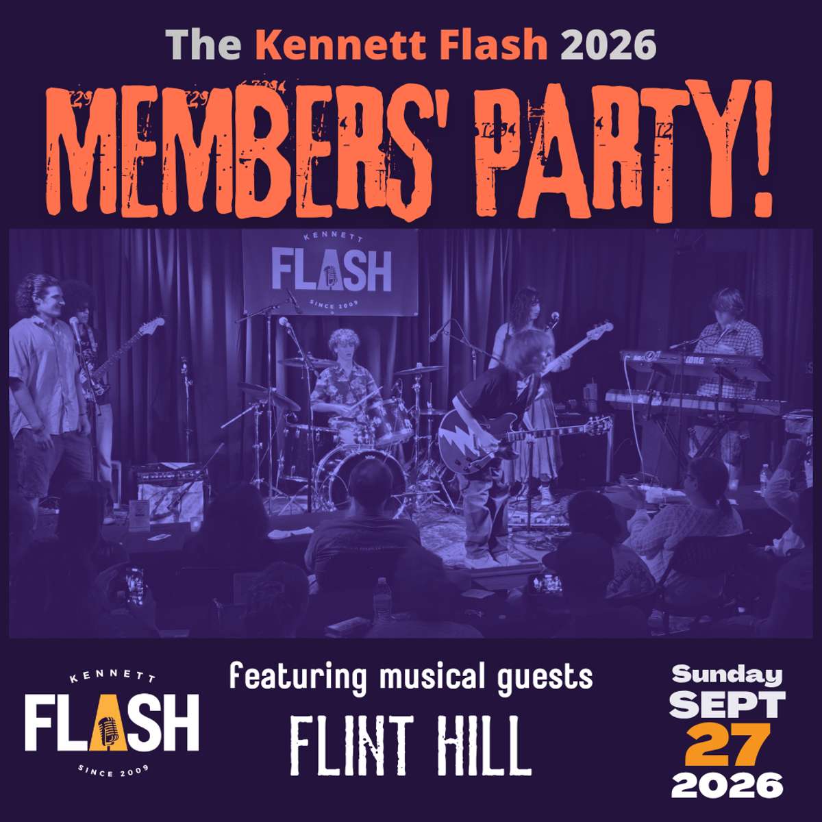 Kennett Flash Members' Party w/ FLINT HILL