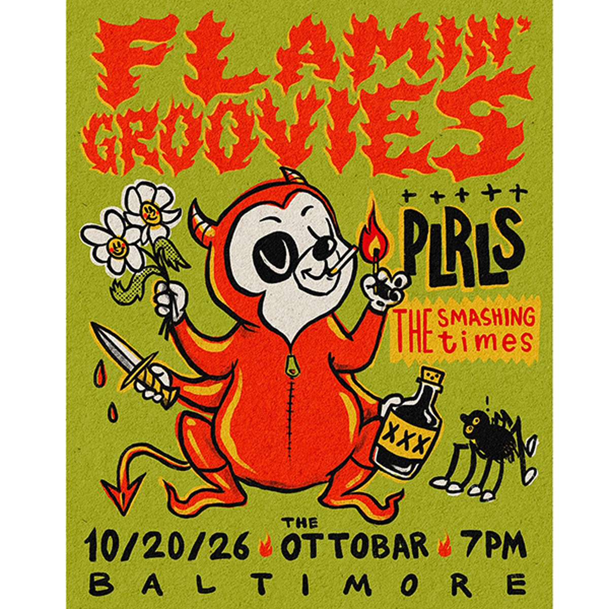 Flamin' Groovies, PLRLS, The Smashing Times Tickets | Baltimore