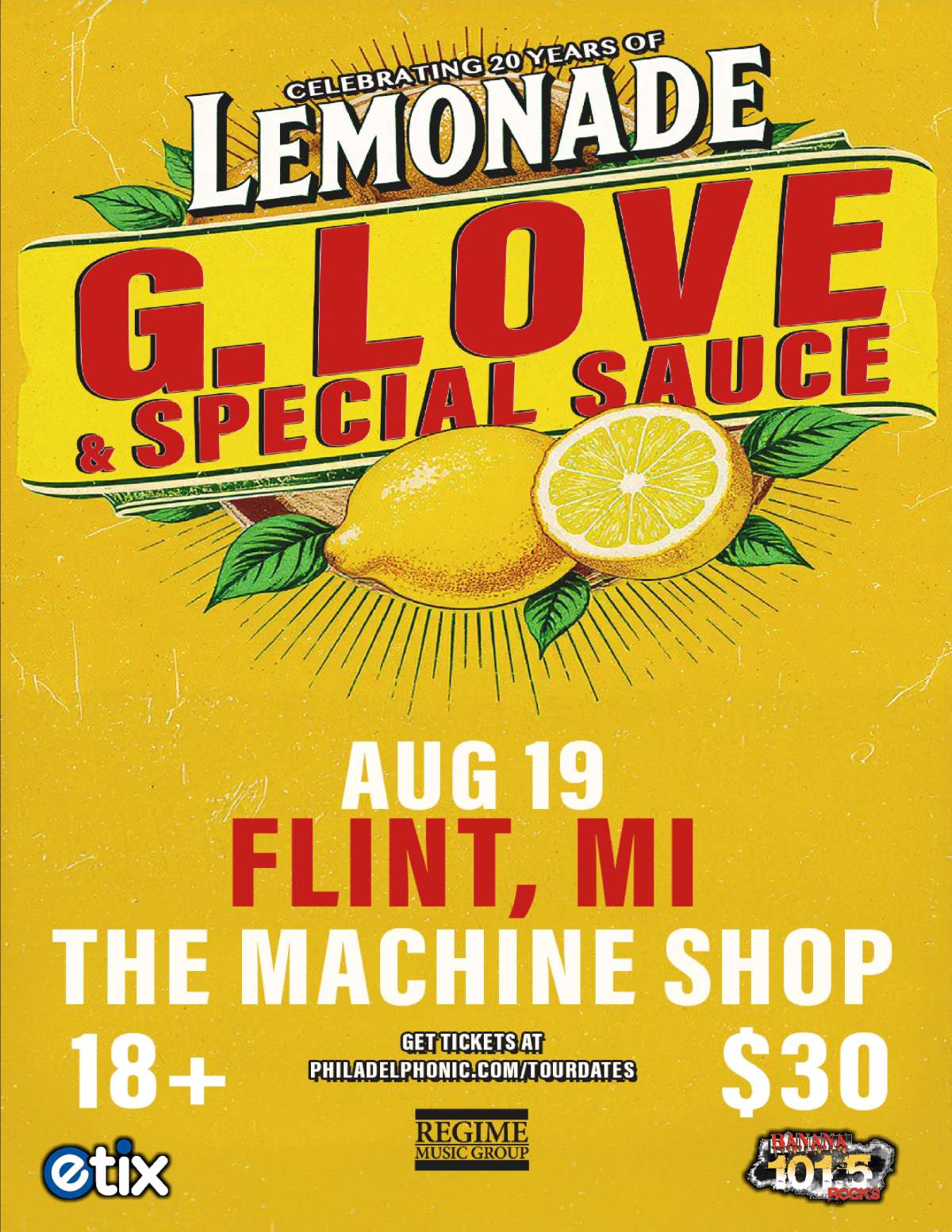 G LOVE & Special Sauce -18+