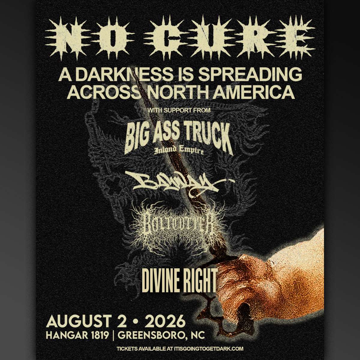 No Cure – ‘A Darkness Is Spreading Across North America’ Tour