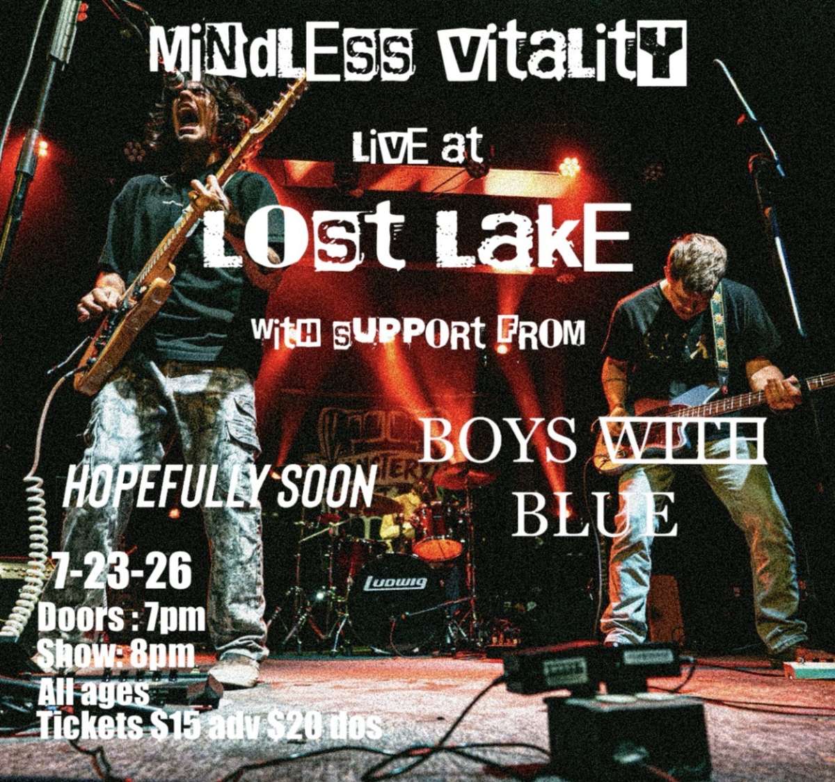 Mindless Vitality w/ Boys with Blue + Hopefully Soon