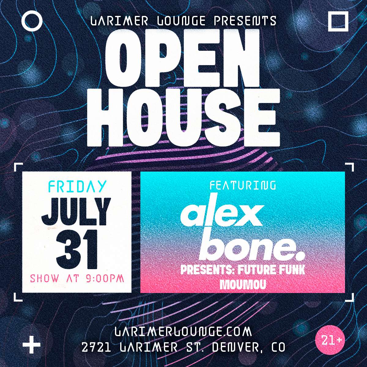 Open House Feat. Alex Bone presents Future Funk w/ moumou