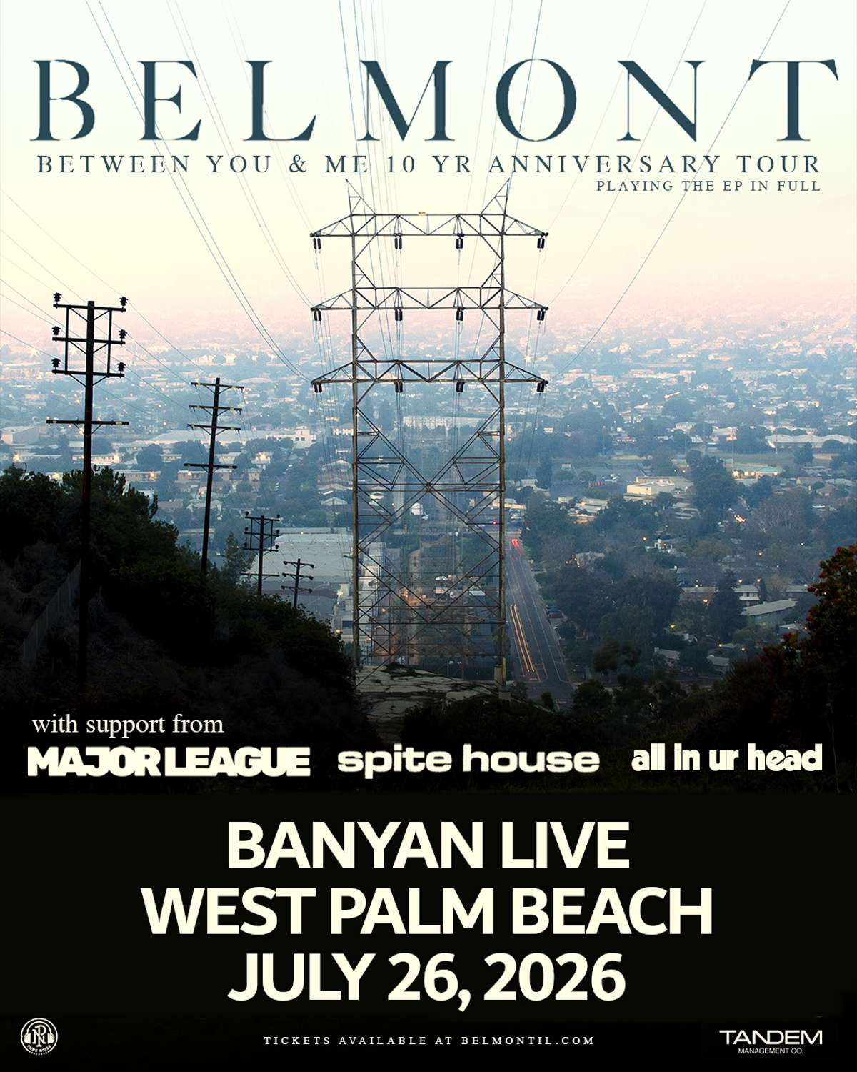 Belmont "Between You & Me 10 Year Anniversary Tour" in West Palm Beach