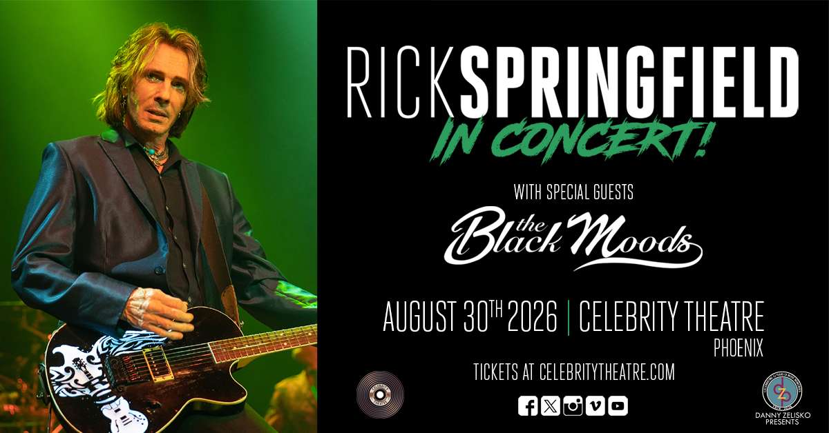 RICK SPRINGFIELD Tickets | Phoenix, AZ | Celebrity Theatre