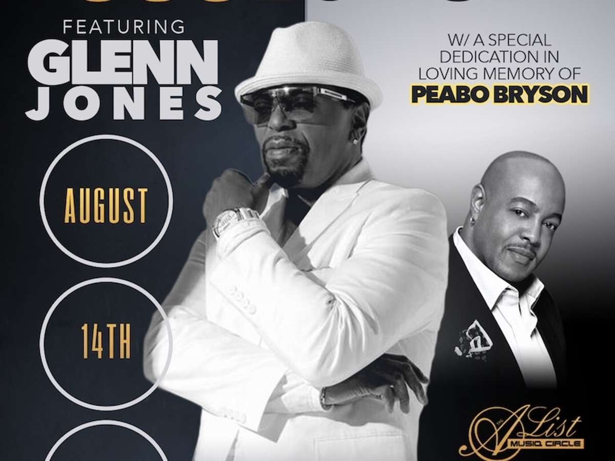 GLENN JONES W/ A SPECIAL DEDICATION TO PEABO BRYSON (Fri, 8/14/26)