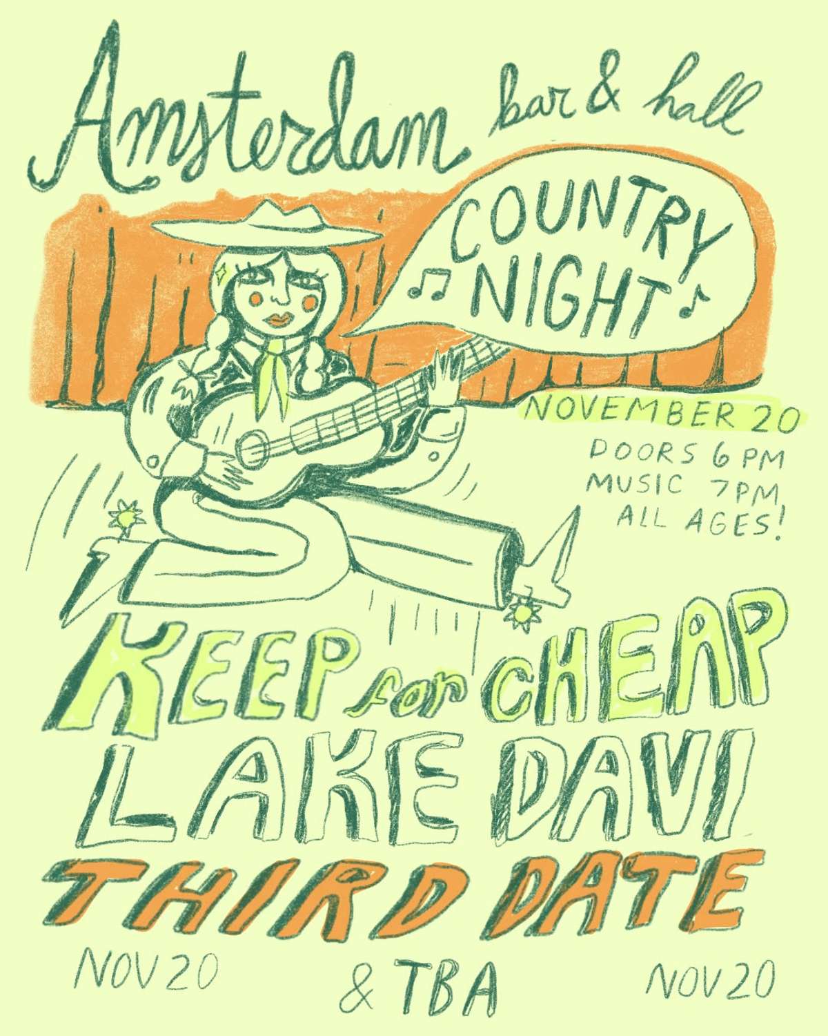 Country Night at Amsterdam Bar & Hall